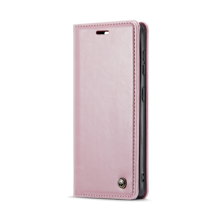 For Samsung Galaxy S23 5G CaseMe 003 Crazy Horse Texture Leather Phone Case(Rose Gold) - Galaxy S23 5G Cases by CaseMe | Online Shopping South Africa | PMC Jewellery | Buy Now Pay Later Mobicred