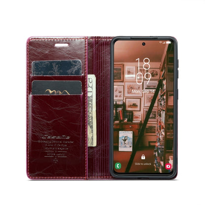 For Samsung Galaxy S23 5G CaseMe 003 Crazy Horse Texture Leather Phone Case(Red) - Galaxy S23 5G Cases by CaseMe | Online Shopping South Africa | PMC Jewellery | Buy Now Pay Later Mobicred