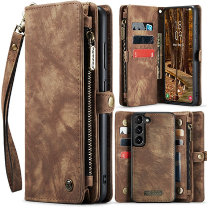 For Samsung Galaxy S23+ 5G CaseMe 008 Detachable Multifunctional Leather Phone Case(Brown) - Galaxy S23+ 5G Cases by CaseMe | Online Shopping South Africa | PMC Jewellery | Buy Now Pay Later Mobicred