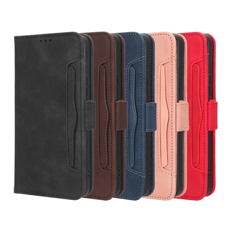 For Blackview BV5200 Skin Feel Calf Texture Card Slots Leather Phone Case(Brown) - More Brand by PMC TechLife | Online Shopping South Africa | PMC TechLife | Buy Now Pay Later Mobicred
