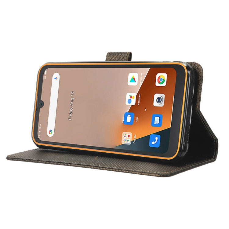 For Blackview BV5200 Diamond Texture Leather Phone Case(Brown) - More Brand by PMC TechLife | Online Shopping South Africa | PMC TechLife | Buy Now Pay Later Mobicred