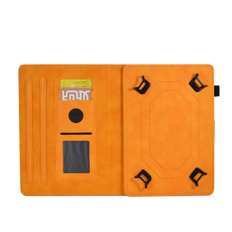 For 8 inch Tablets Tower Embossed Leather Tablet Case(Khaki) - Others by PMC TechLife | Online Shopping South Africa | PMC TechLife | Buy Now Pay Later Mobicred