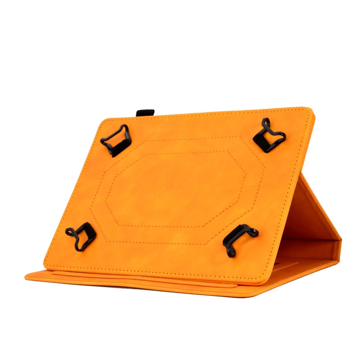 For 8 inch Tablets Tower Embossed Leather Tablet Case(Khaki) - Others by PMC TechLife | Online Shopping South Africa | PMC TechLife | Buy Now Pay Later Mobicred