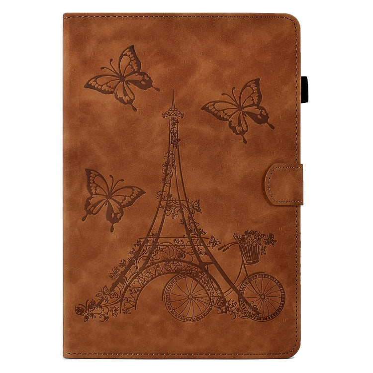 For 10 inch Tablets Tower Embossed Leather Tablet Case(Brown) - free shipping - PMC TechLife - Order now!