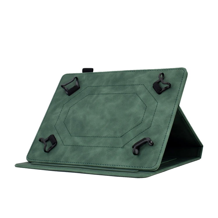 For 10 inch Tablets Tower Embossed Leather Tablet Case(Green) - Others by PMC TechLife | Online Shopping South Africa | PMC TechLife | Buy Now Pay Later Mobicred