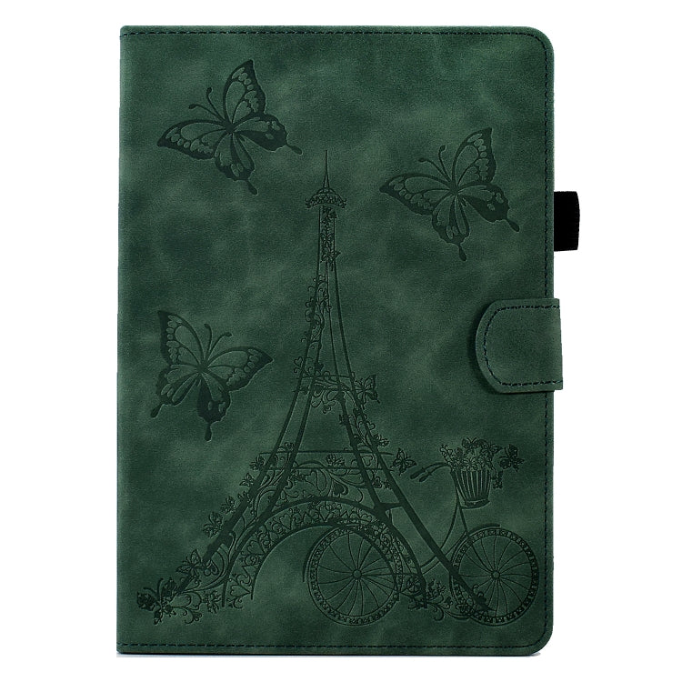For Amazon Kindle Paperwhite 5 Tower Embossed Leather Smart Tablet Case(Green) - free shipping - PMC TechLife - Order now!