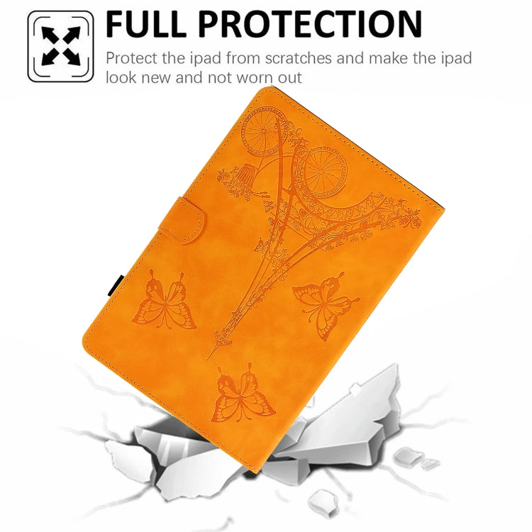 For Amazon Kindle Lite 2022 Tower Embossed Leather Smart Tablet Case(Khaki) - Amazon by PMC TechLife | Online Shopping South Africa | PMC TechLife | Buy Now Pay Later Mobicred