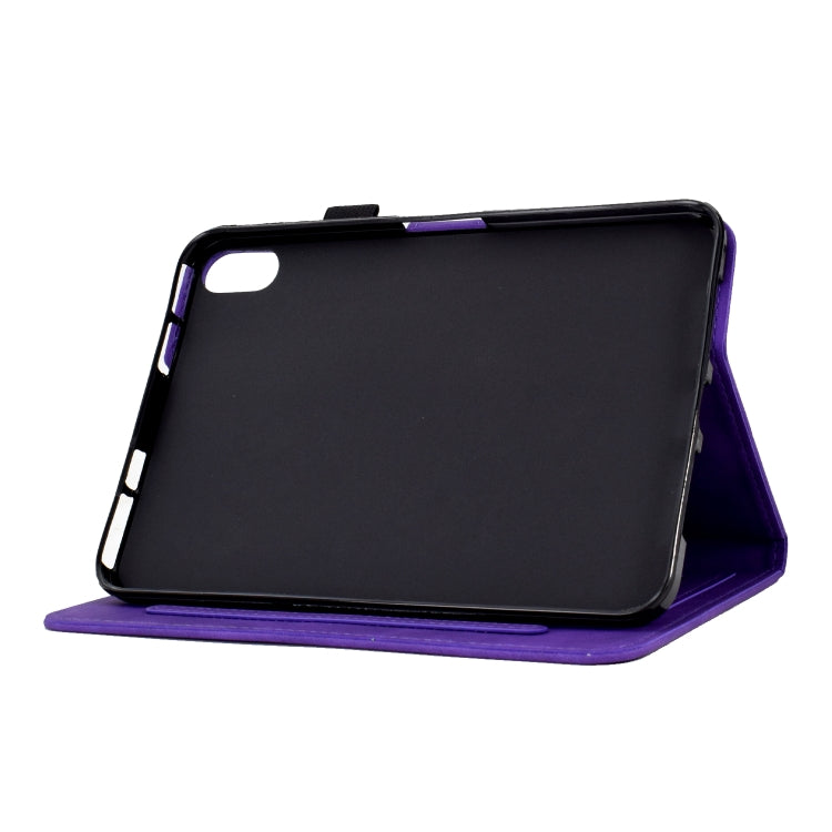 For Lenovo Tab P11 Tower Embossed Leather Smart Tablet Case(Purple) - Lenovo by PMC TechLife | Online Shopping South Africa | PMC TechLife | Buy Now Pay Later Mobicred