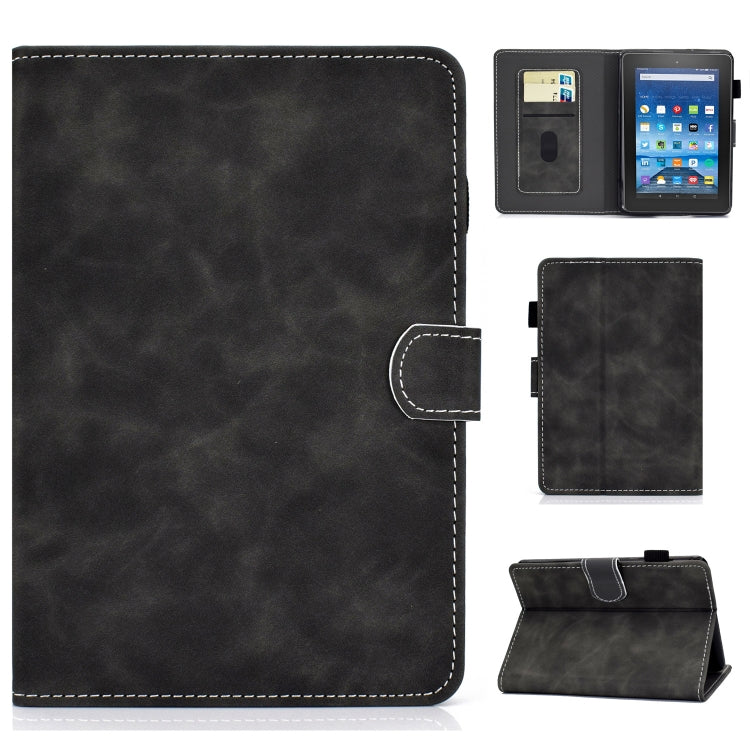 For Amazon Kindle Youth Version 2022 Cowhide Texture Smart Leather Tablet Case(Grey) - Amazon by PMC TechLife | Online Shopping South Africa | PMC TechLife | Buy Now Pay Later Mobicred