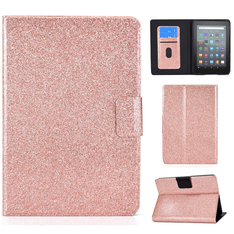 For Amazon Kindle Youth Version 2022 Varnish Glitter Powder Smart Leather Tablet Case(Rose Gold) - Amazon by PMC TechLife | Online Shopping South Africa | PMC TechLife | Buy Now Pay Later Mobicred