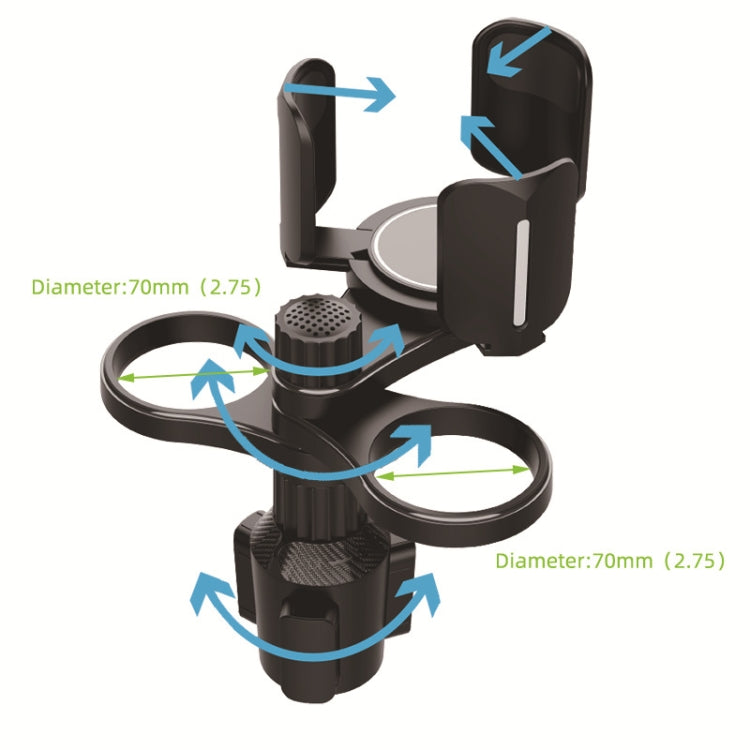 B07 Car Drink Water Cup Holder(Black) - Car Drink Holders by PMC TechLife | Online Shopping South Africa | PMC TechLife | Buy Now Pay Later Mobicred