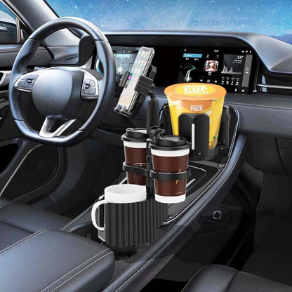 A04 Car Drink Water Cup Mobile Phone Holder(Grey) - Car Drink Holders by PMC Jewellery | Online Shopping South Africa | PMC Jewellery | Buy Now Pay Later Mobicred