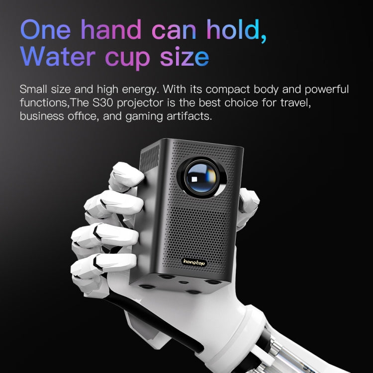 S30 Android System HD Portable WiFi Mobile Projector, Plug Type:US Plug(Black) - Mini Projector by PMC TechLife | Online Shopping South Africa | PMC TechLife | Buy Now Pay Later Mobicred