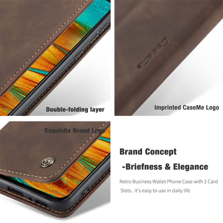 For Galaxy M31 CaseMe-013 Multifunctional Horizontal Flip Leather Case with Card Slot & Holder & Wallet(Coffee) - Galaxy Phone Cases by CaseMe | Online Shopping South Africa | PMC Jewellery | Buy Now Pay Later Mobicred