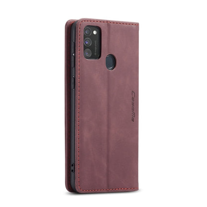 For Galaxy M30S / M21 CaseMe-013 Multifunctional Horizontal Flip Leather Case with Card Slot & Holder & Wallet(Wine Red) - Galaxy Phone Cases by CaseMe | Online Shopping South Africa | PMC Jewellery | Buy Now Pay Later Mobicred