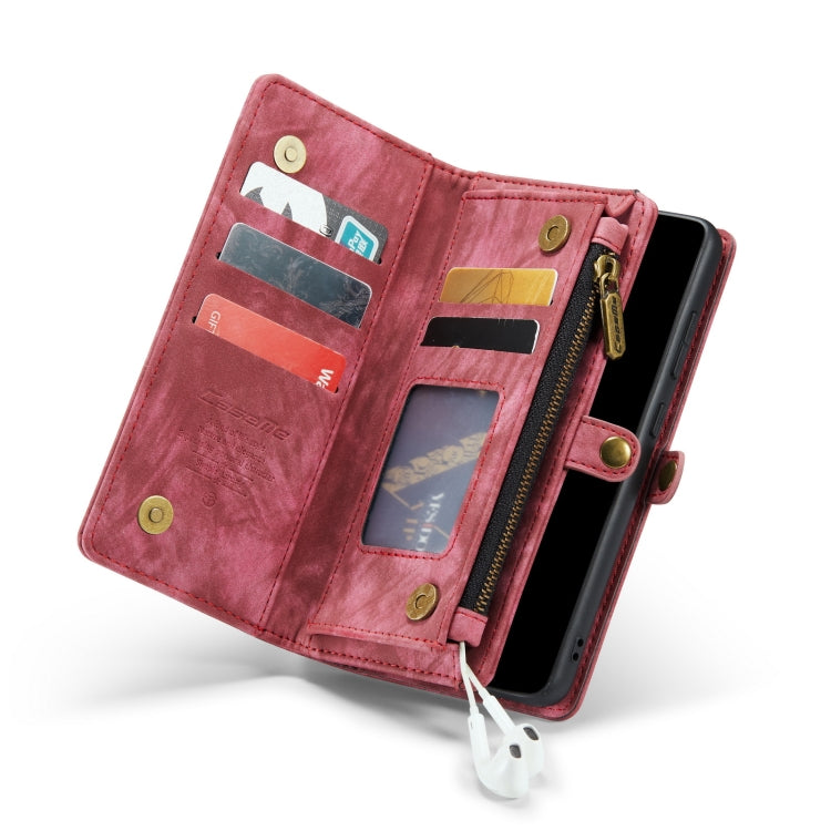 For Samsung Galaxy A51 CaseMe-008 Detachable Multifunctional Flip Leather Phone Case(Red) - free shipping - PMC Jewellery - Order now!
