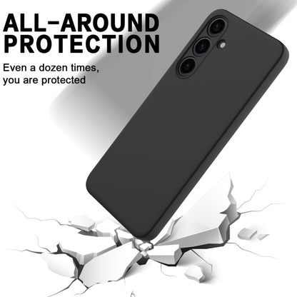 For Samsung Galaxy S24 5G Color Liquid Silicone Phone Case(Black) - Galaxy S24 5G Cases by PMC Jewellery | Online Shopping South Africa | PMC Jewellery | Buy Now Pay Later Mobicred