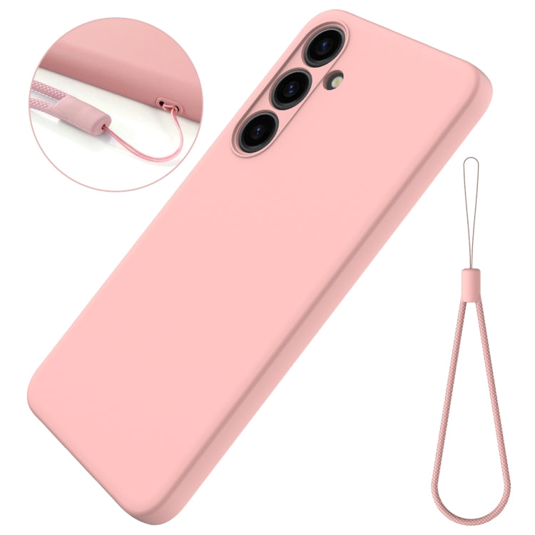 For Samsung Galaxy S24 5G Color Liquid Silicone Phone Case(Pink) - Galaxy S24 5G Cases by PMC Jewellery | Online Shopping South Africa | PMC Jewellery