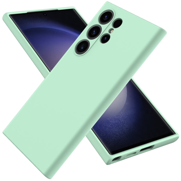 For Samsung Galaxy S24 Ultra 5G Solid Color Liquid Silicone Dropproof Full Coverage Phone Case(Green) - free shipping - PMC TechLife - Order now!