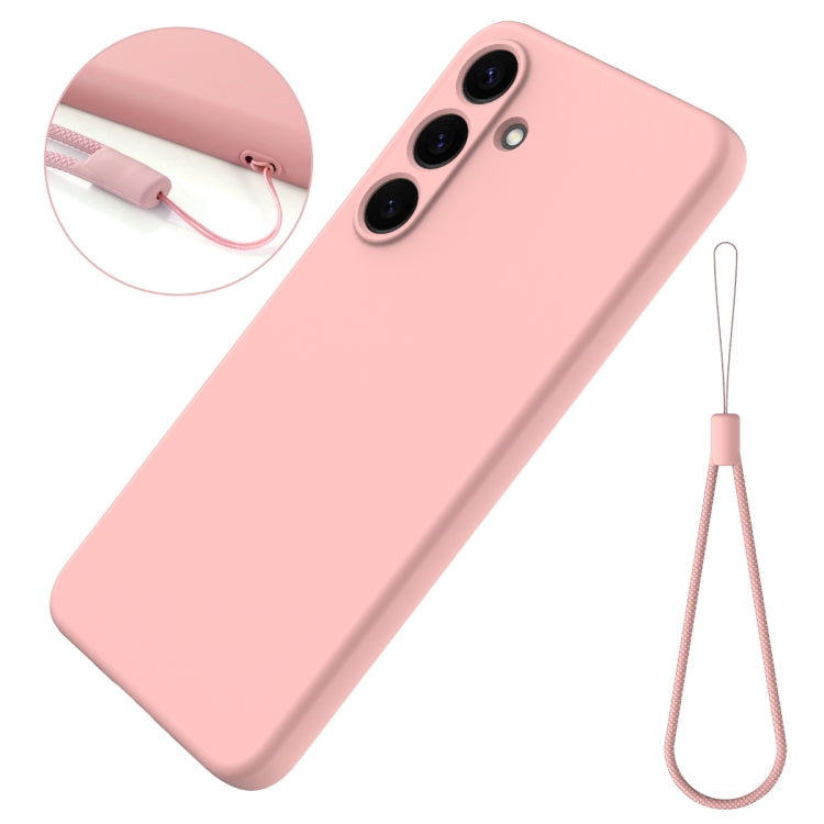 For Samsung Galaxy S25+ 5G Color Liquid Silicone Phone Case(Pink) - Galaxy S25+ 5G Cases by PMC Jewellery | Online Shopping South Africa | PMC Jewellery | Buy Now Pay Later Mobicred