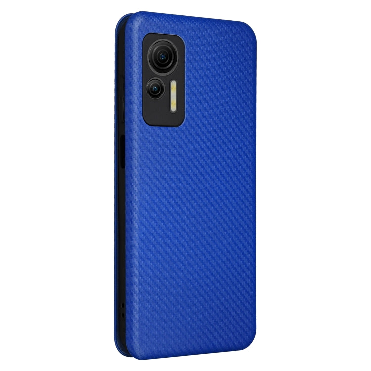 For Ulefone Note 14 Carbon Fiber Texture Flip Leather Phone Case(Blue) - Ulefone Cases by PMC Jewellery | Online Shopping South Africa | PMC Jewellery | Buy Now Pay Later Mobicred