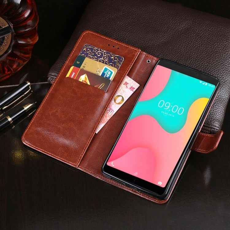 For Wiko Y60 idewei Crazy Horse Texture Horizontal Flip Leather Case with Holder & Card Slots & Wallet(Rose Red) - Wiko by idewei | Online Shopping South Africa | PMC Jewellery | Buy Now Pay Later Mobicred