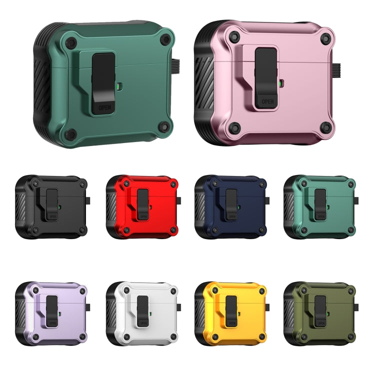 For AirPods 3 Eagle Shockproof Earphone Protective Case with Switch(Pink) - For AirPods 3 by PMC Jewellery | Online Shopping South Africa | PMC Jewellery | Buy Now Pay Later Mobicred
