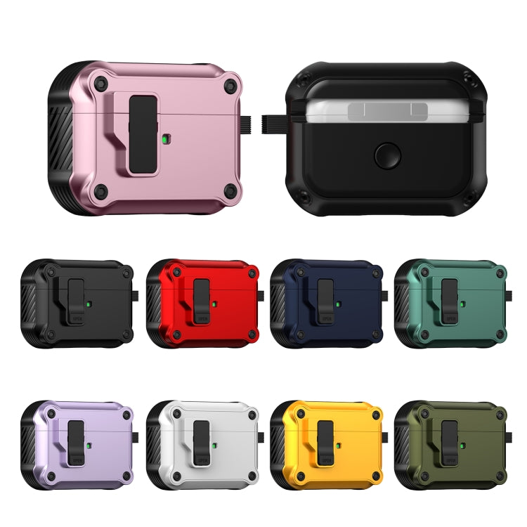 For AirPods Pro Eagle Shockproof Earphone Protective Case with Switch(Army Green) - For AirPods Pro by PMC Jewellery | Online Shopping South Africa | PMC Jewellery | Buy Now Pay Later Mobicred