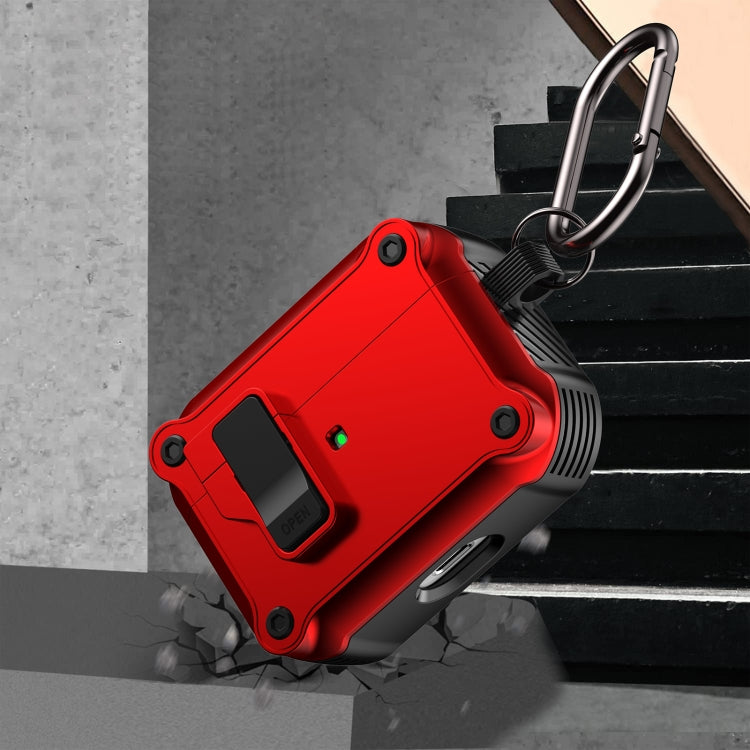 For AirPods Pro Eagle Shockproof Earphone Protective Case with Switch(Army Green) - For AirPods Pro by PMC Jewellery | Online Shopping South Africa | PMC Jewellery | Buy Now Pay Later Mobicred