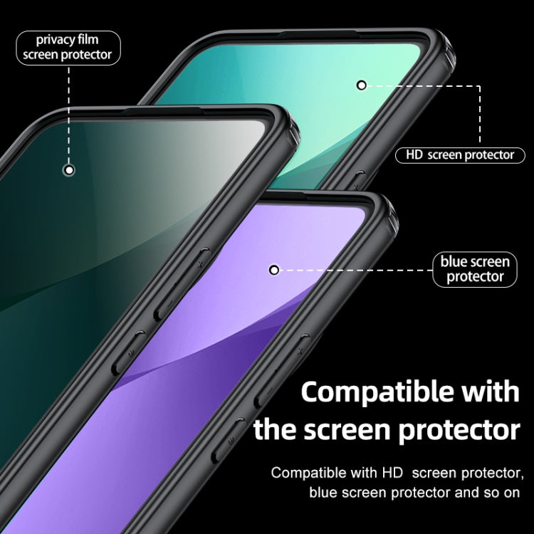 For Xiaomi 14 Ultra Armor Clear TPU Hard PC Phone Case(Matte Black) - 14 Ultra Cases by PMC TechLife | Online Shopping South Africa | PMC TechLife