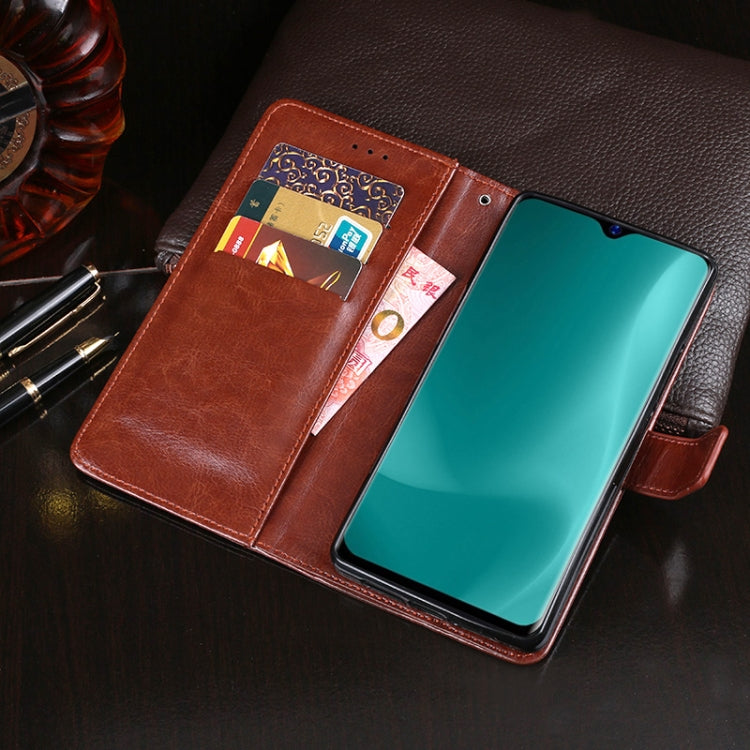 For Blackview A60 idewei Crazy Horse Texture Horizontal Flip Leather Case with Holder & Card Slots & Wallet(Dark Blue) - More Brand by idewei | Online Shopping South Africa | PMC TechLife