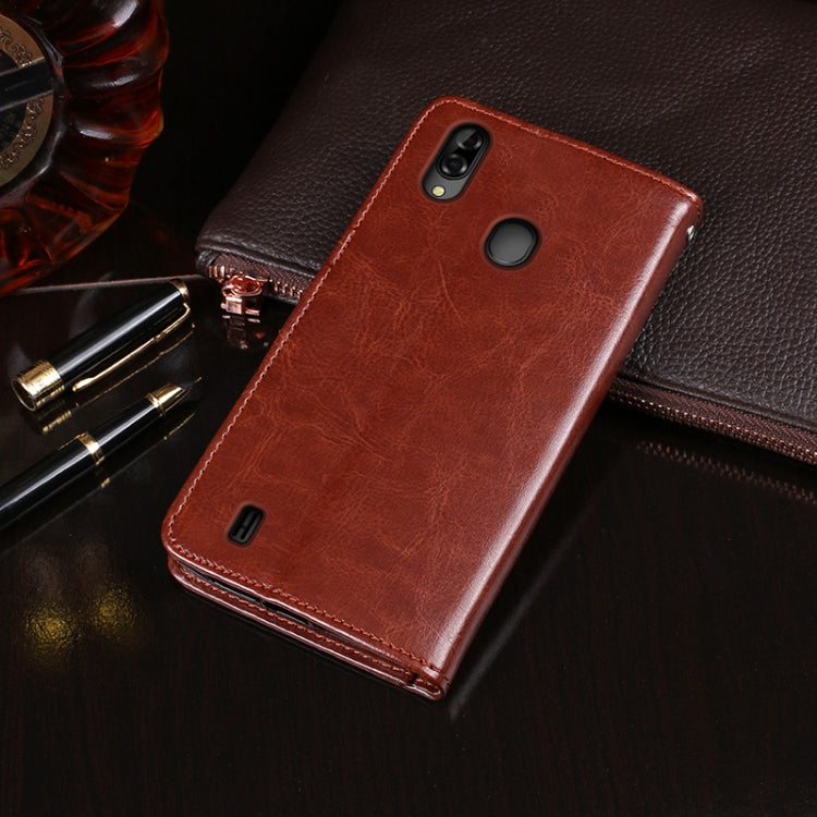 For Blackview A60 Pro idewei Crazy Horse Texture Horizontal Flip Leather Case with Holder & Card Slots & Wallet(Red) - free shipping - PMC TechLife - Order now!