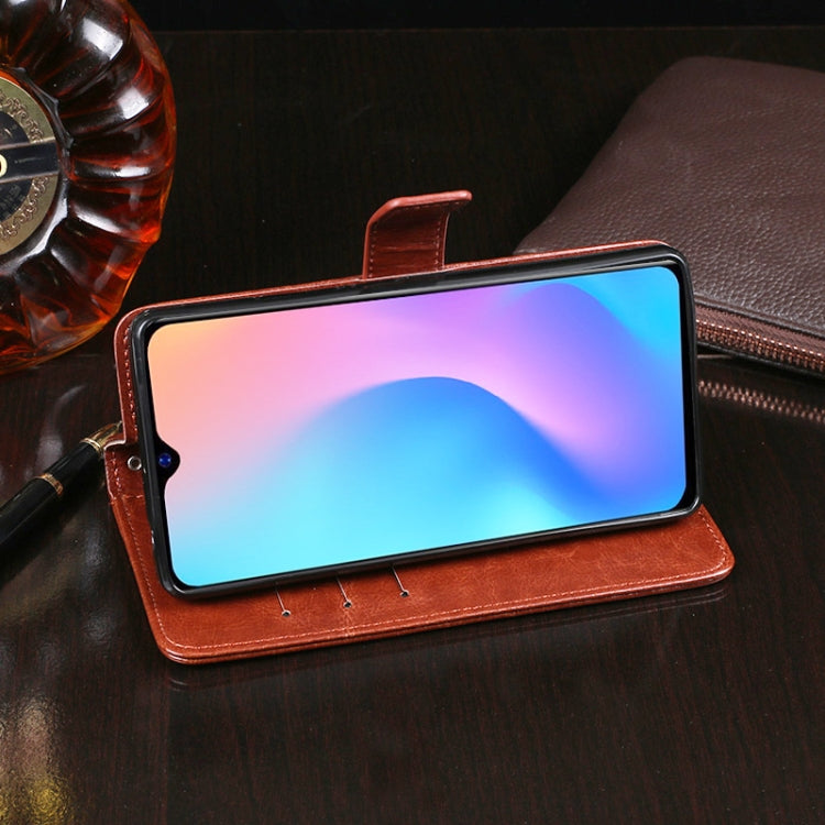 For Blackview A60 Pro idewei Crazy Horse Texture Horizontal Flip Leather Case with Holder & Card Slots & Wallet(Sky Blue) - More Brand by idewei | Online Shopping South Africa | PMC TechLife | Buy Now Pay Later Mobicred