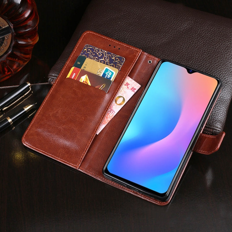 For Blackview A60 Pro idewei Crazy Horse Texture Horizontal Flip Leather Case with Holder & Card Slots & Wallet(Sky Blue) - More Brand by idewei | Online Shopping South Africa | PMC TechLife | Buy Now Pay Later Mobicred