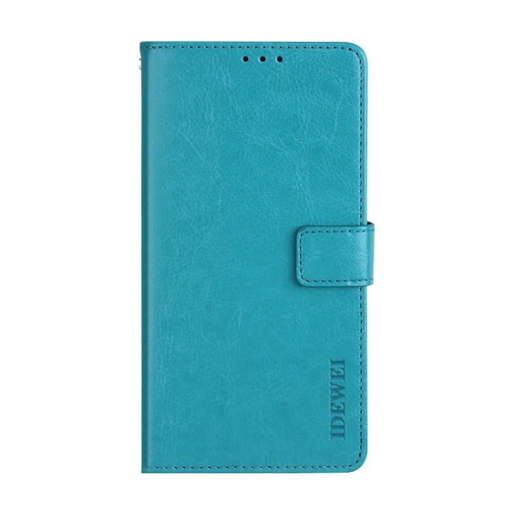 For Blackview A80 Pro idewei Crazy Horse Texture Horizontal Flip Leather Case with Holder & Card Slots & Wallet(Sky Blue) - More Brand by idewei | Online Shopping South Africa | PMC TechLife | Buy Now Pay Later Mobicred