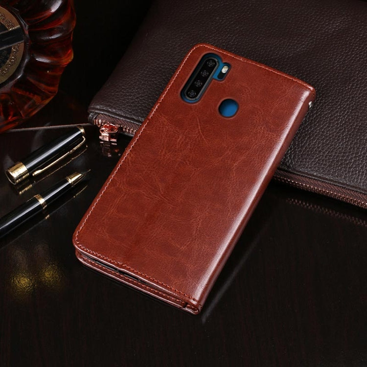 For Blackview A80 Pro idewei Crazy Horse Texture Horizontal Flip Leather Case with Holder & Card Slots & Wallet(White) - More Brand by idewei | Online Shopping South Africa | PMC TechLife | Buy Now Pay Later Mobicred