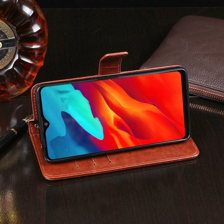 For Blackview A80 Pro idewei Crazy Horse Texture Horizontal Flip Leather Case with Holder & Card Slots & Wallet(White) - More Brand by idewei | Online Shopping South Africa | PMC TechLife | Buy Now Pay Later Mobicred