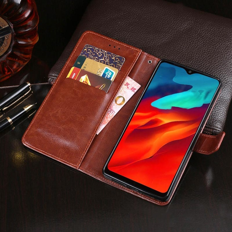 For Blackview A80 Pro idewei Crazy Horse Texture Horizontal Flip Leather Case with Holder & Card Slots & Wallet(White) - More Brand by idewei | Online Shopping South Africa | PMC TechLife | Buy Now Pay Later Mobicred