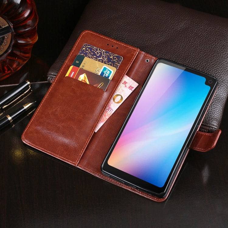 For Blackview BV6100 idewei Crazy Horse Texture Horizontal Flip Leather Case with Holder & Card Slots & Wallet(Sky Blue) - More Brand by idewei | Online Shopping South Africa | PMC Jewellery | Buy Now Pay Later Mobicred