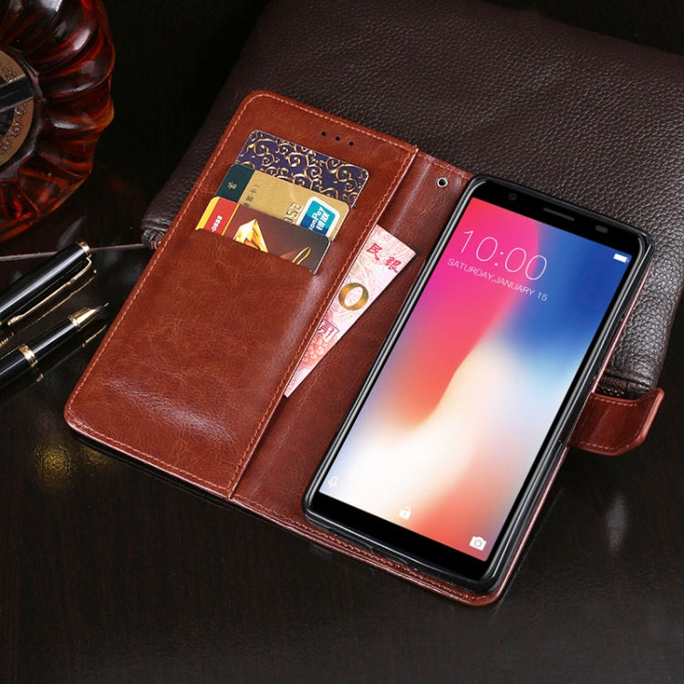For Doogee X55 idewei  Crazy Horse Texture Horizontal Flip Leather Case with Holder & Card Slots & Wallet(Rose Red) - More Brand by idewei | Online Shopping South Africa | PMC TechLife | Buy Now Pay Later Mobicred