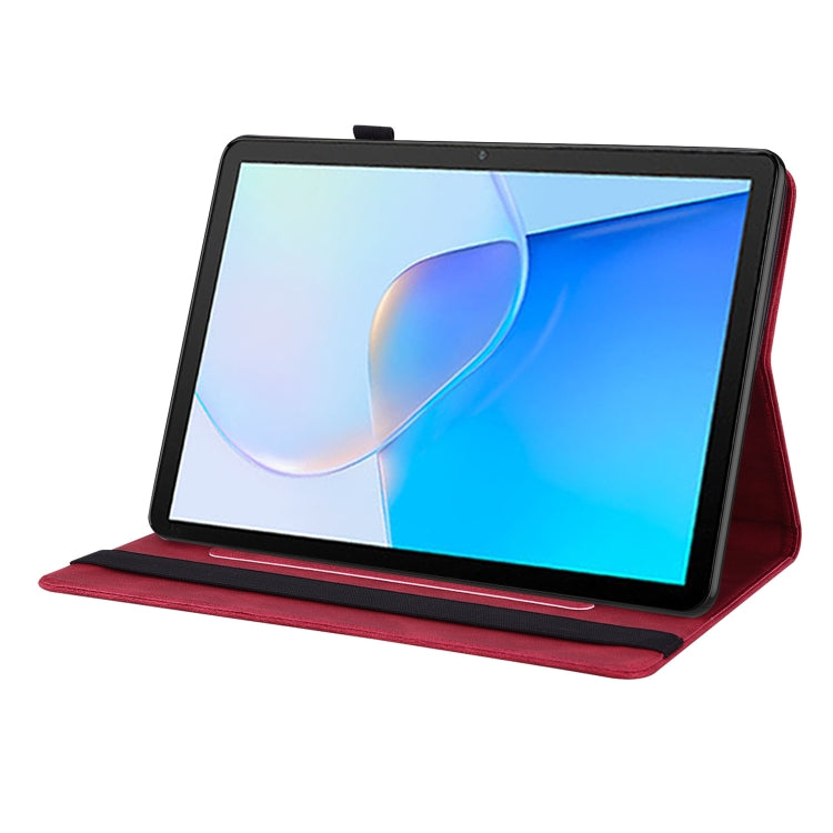 For Huawei MatePad SE Butterfly Flower Embossed Leather Tablet Case(Red) - Huawei by PMC TechLife | Online Shopping South Africa | PMC TechLife | Buy Now Pay Later Mobicred