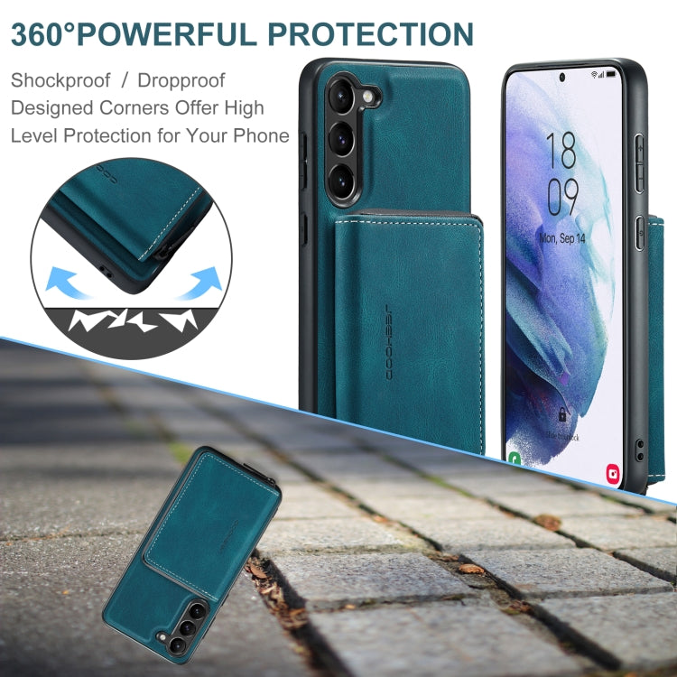 For Samsung Galaxy S24+ 5G JEEHOOD Magnetic Zipper Horizontal Flip Leather Phone Case(Blue) - free shipping - PMC Jewellery - Order now!