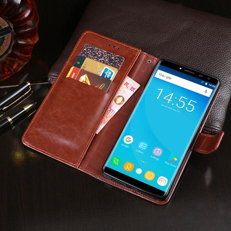 For Oukitel C8 idewei  Crazy Horse Texture Horizontal Flip Leather Case with Holder & Card Slots & Wallet(Rose Red) - free shipping - PMC Jewellery - Order now!