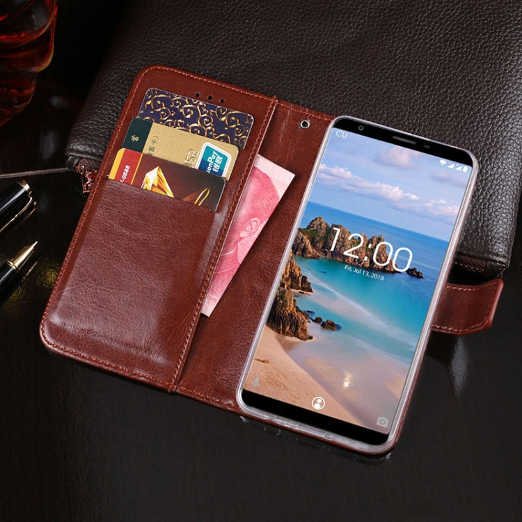 For Oukitel C11 Pro idewei  Crazy Horse Texture Horizontal Flip Leather Case with Holder & Card Slots & Wallet(Red) - More Brand by idewei | Online Shopping South Africa | PMC Jewellery | Buy Now Pay Later Mobicred