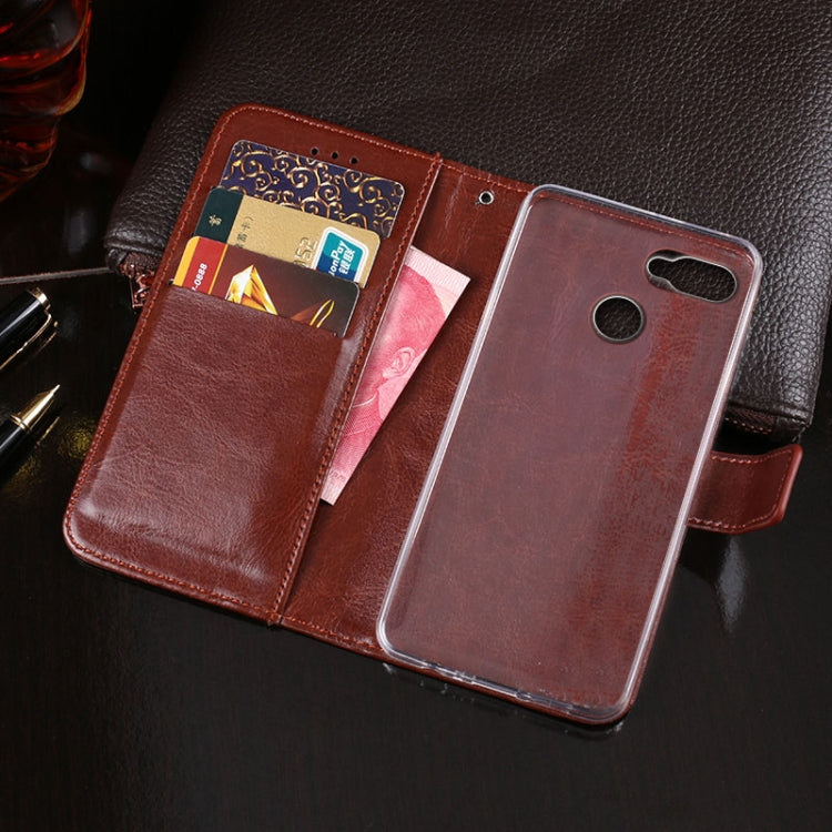 For Oukitel C11 Pro idewei  Crazy Horse Texture Horizontal Flip Leather Case with Holder & Card Slots & Wallet(Rose Red) - More Brand by idewei | Online Shopping South Africa | PMC Jewellery | Buy Now Pay Later Mobicred