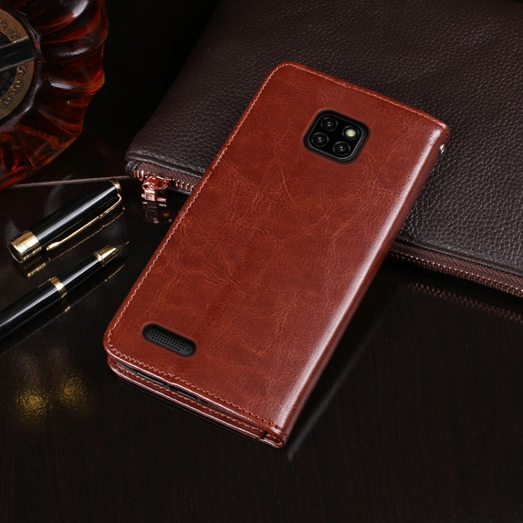 For Ulefone Note 7 idewei  Crazy Horse Texture Horizontal Flip Leather Case with Holder & Card Slots & Wallet(Yellow) - Ulefone Cases by idewei | Online Shopping South Africa | PMC Jewellery | Buy Now Pay Later Mobicred