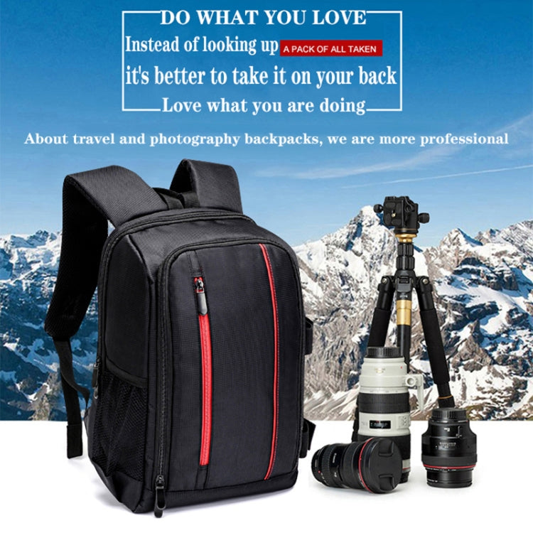 Outdoor Camera Backpack Waterproof Photography Camera Shoulders Bag, Size:33.5x25.5x15.5cm(Red) - Backpack by PMC TechLife | Online Shopping South Africa | PMC TechLife | Buy Now Pay Later Mobicred
