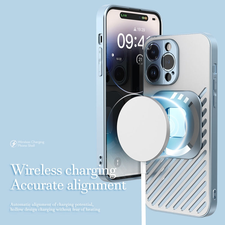 For iPhone 14 Plus R-JUST Square Round Mirror PC+TPU Phone Case(Green) - iPhone 14 Plus Cases by R-JUST | Online Shopping South Africa | PMC TechLife