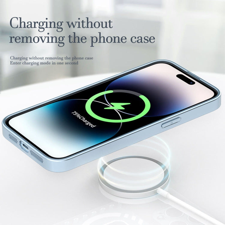 For iPhone 14 Pro R-JUST Square Round Mirror PC+TPU Phone Case(Green) - iPhone 14 Pro Cases by R-JUST | Online Shopping South Africa | PMC TechLife | Buy Now Pay Later Mobicred