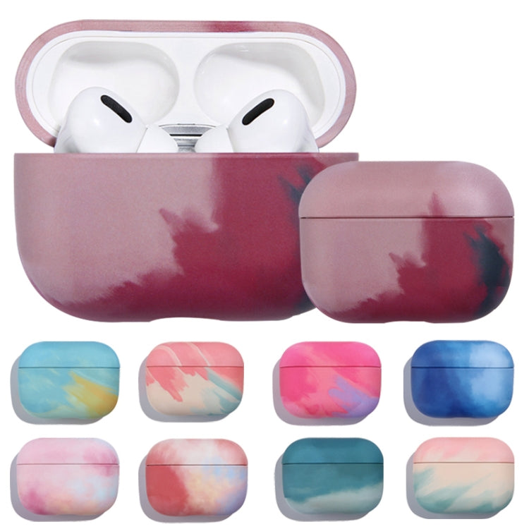 For AirPods Pro Ink Painting Water Sticker PC Earphone Case(Ink Rainbow) - For AirPods Pro by PMC Jewellery | Online Shopping South Africa | PMC Jewellery | Buy Now Pay Later Mobicred